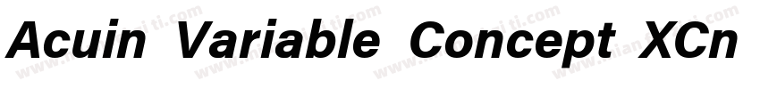 Acuin Variable Concept XCn Mdi字体转换